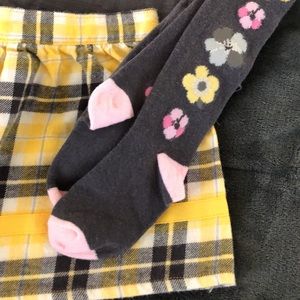 Girls skirt with tights